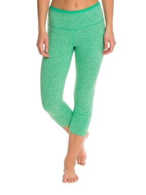 prAna Tori Capri Leggings Women’s S Small Heather Green Yoga Active
